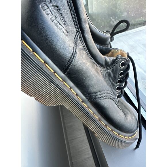 Dr. Martens Men\'s Black Leather Oxford Lace-Up Shoes US 9 Round Toe main image 7